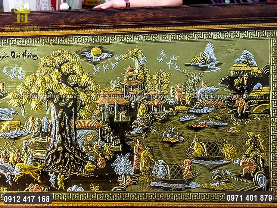 N&ecirc;n tranh được l&agrave;m m&agrave;u giả cổ v&ocirc; c&ugrave;ng đẹp